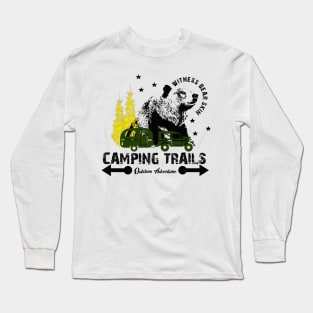 Camping Trails - witness bear skin Long Sleeve T-Shirt